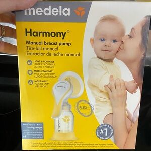 Medela Harmony Breast Pump in Yellow and White